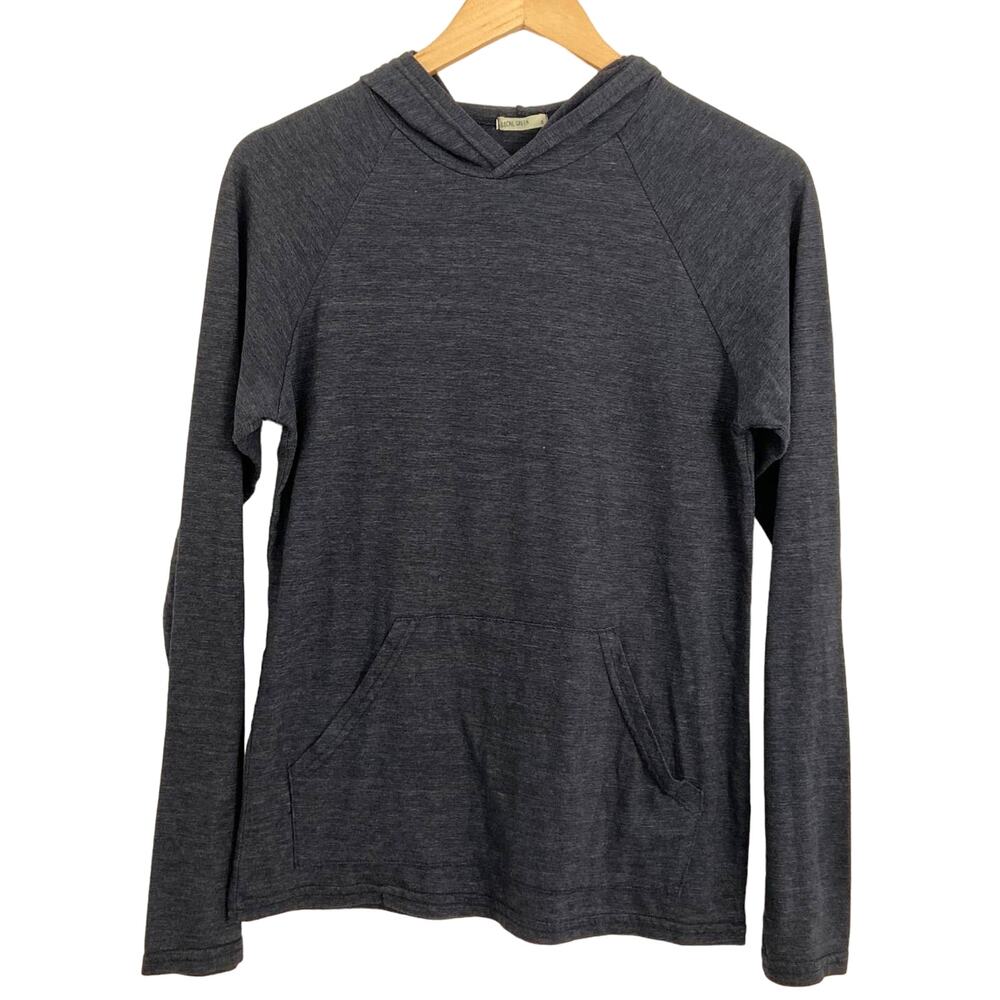 Local Green Women's Navy Blue Hoodie Long Sleeve Small